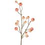 Konstgjord gren av prydnadsäpple NONGIH med frukter, ljusrosa, 60cm