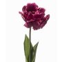 Konstgjord papegojatulpan LIOMARA, mörklila, 65cm, Ø9cm
