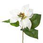 Plastblomma julstjärna HIKOL, vit, 35cm