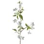 Konstgjord päronblomstergren SLOFEN med blommor, vit, 55cm