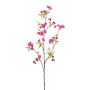 Konstgjord päronblomkvist SLOFEN med blommor, cerise, 115cm
