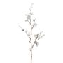 Konstgjord kvittenblomkvist FLORKE med blommor, frysta, vit, 90cm