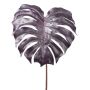 Dekorationsblad Philodendron Monstera Deliciosa TRAXOS, aubergine, 80cm