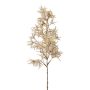 Konstgjord kvist av perukbuske SLANDE med blommor, grå, 45cm