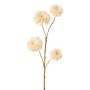 Konstgjord gren, klematis GAVREL, torkad look, beige, 65cm, Ø5-8cm