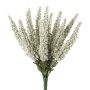 Konstblomma Erika MIRAKY, stickpinne, vit, 26cm