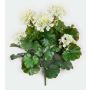Konstblomma pelargon OTTAVIA på stödpinne, crossdoor, krämfärgad, 40cm