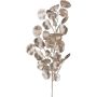 Konstgjord kvist av eukalyptus DRAVEL, champagne, 75cm