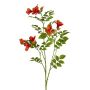 Konstgjord gren med trumpetblomma FRUHAN, orange, 80cm