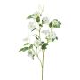 Konstgjord blomstergren, klematis ZOLME, vit, 115cm