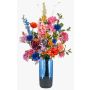 Konstgjord blomsterbukett FEME, brokig, 105cm, Ø65cm