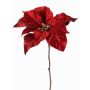 Artificiell julstjärna SHEBA i sammet, röd, 55cm, Ø21cm