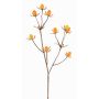 Dekorativ kvist av ädelkard LOUKAS, gul-orange, 45cm, Ø1-1,5cm