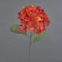 Konstblomma hortensia URANIA, torkad look, orange-röd, 75cm, Ø20cm