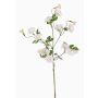Konstgjord trichterblomma, gren IORDANIS, vit, 80cm, Ø3-5,5cm