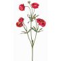 Konstgjord ranunkel YARIS, cerise-grön, 65cm, Ø3-4,5cm
