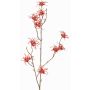 Konstgjord hamamelisgren XYLA, blommor, orange-röd, 70cm, Ø6cm