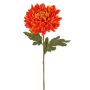 Konstgjord krysantemum DELPHINA, orange, 65cm, Ø14cm