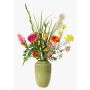 Konstblomsterbukett FEME, cerise-orange, 120cm, Ø60cm