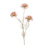 Konstgjord zinnia MELYN, rödguld, 70cm