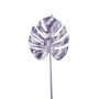Konstgjord Philodendron Monstera Deliciosa-blad SEHUN, lila, 70cm