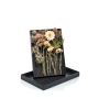 Konstgjord blomsterbukett att binda själv JADEA i presentask, beige-krämfärgad, 30cm, Ø18cm