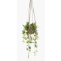 Konstgjord växt Philodendron scandens hängväxt RUESCA, terrakottakruka, 90cm