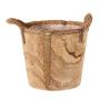 Träkruka DABIH med rep-handtag, brun, 22cm, Ø24cm