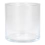 Ljusstake i glas, cylindrisk, SANYA OCEAN, klar, 10cm, Ø10,1cm