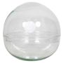 Kulformad terrarium BRYSON i glas, återvunnet, klart, 19,5cm, Ø19,5cm
