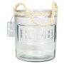 Glaslykta DAPHNEY med handtag, klar, 16,5cm, Ø14cm
