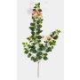Dekorativ kvist med tre blommor AVIOR, krämrosa, 80cm