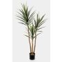 Konstgjord Yucca gloriosa variegata HELVETIOS, grågrön, 160cm