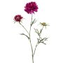 Dekorativ kvist av scabiosa MARUA, violett, 80cm