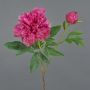 Konstblomma, pion BADIS, cerise, 75cm, Ø13cm