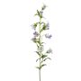Dekorativ konstblomma, klockblomma AIMI, ljuslila-vit, 90cm, Ø3-5cm