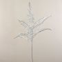 Dekorativ Boston-ormbunke, kvist NAKHON med glitter, silver, 120cm