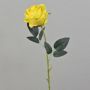 Konstgjord ros ELEAZAR, gul, 65cm, Ø9cm