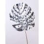 Dekorativt Philodendron Monstera Deliciosa-blad AMETS, silver, 90cm