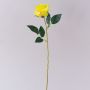Konstgjord ros SEENSA, gul, 60cm, Ø7cm