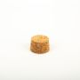 Spetskork SERILDA av presskork, naturfärgad, 2,5cm, Ø3,8/4,2cm