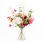 Konstgjord vinterbukett ROSALINE, rosa-cerise, 60cm, Ø45cm