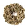 Torkad blomkrans MACARENA på halmkrans, jättefänkål, beige-natur, Ø25cm
