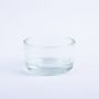 Te-ljushållare TAMIO i glas, klar, 2,5cm, Ø4,2cm
