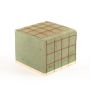 ®mosy Ökodur stifteskum för sorgfloristik SERLO med trådnät, underlag av naturträ, grönt, 11x11x9cm