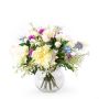 Udos Choice: Sommarbukett CALANTHE, vit-lila-blå, 45cm, Ø55cm