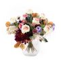 Udos Choice: sensommarbukett FRINGILLA, krämfärgad-violett-rosa, 50cm, Ø55cm
