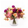 Udos val: sensommarbukett CIRILLA, rosa-violett-orange, 45cm, Ø60cm