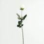 Konstgjord ros FREIDA, Eco Collection, vit-lila, 65cm, Ø7cm