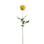 Konstgjord ros FREIDA, Eco Collection, orange-gul, 65cm, Ø7cm